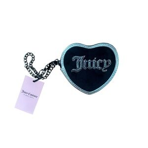 Juicy Couture|Wristlet Black Chain Coin purse